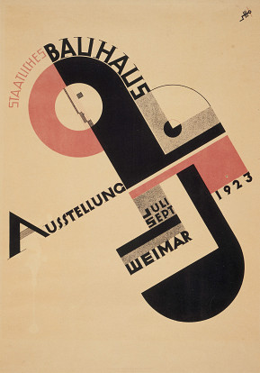 Plakat der Bauhaus-Ausstellung in Weimar 1923 © Bauhaus-Archiv